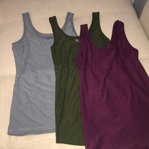 set of three tank tops